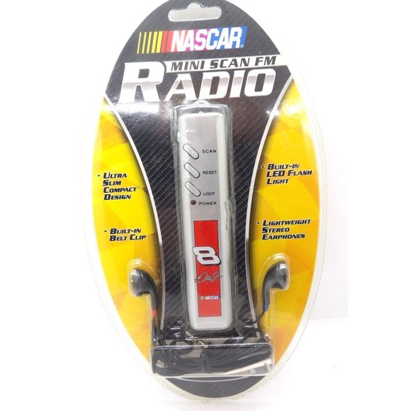 Nascar Dale Earnhardt jr. Mini scan FM Radio w/ Ear Phones NEW - Picture 2 of 3